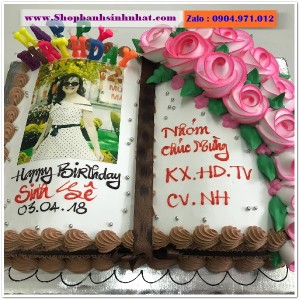 Bánh Sinh Nhật Cuốn Sách - RT11